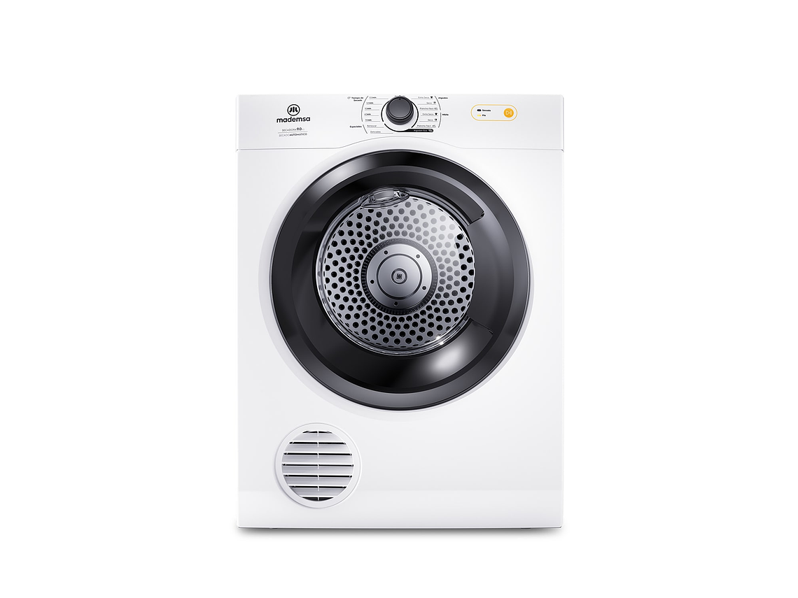 SECADORA DE ROPA MADEMSA 9KG SECADO AUTOMÁTICO 9D BZG BLANCA 1