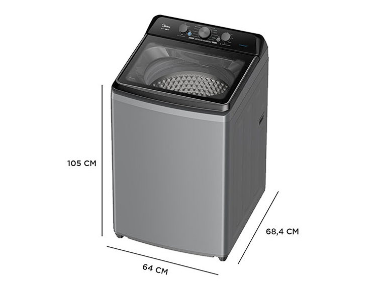 LAVADORA CARGA SUPERIOR MIDEA MA500W210 21KG GRIS 6