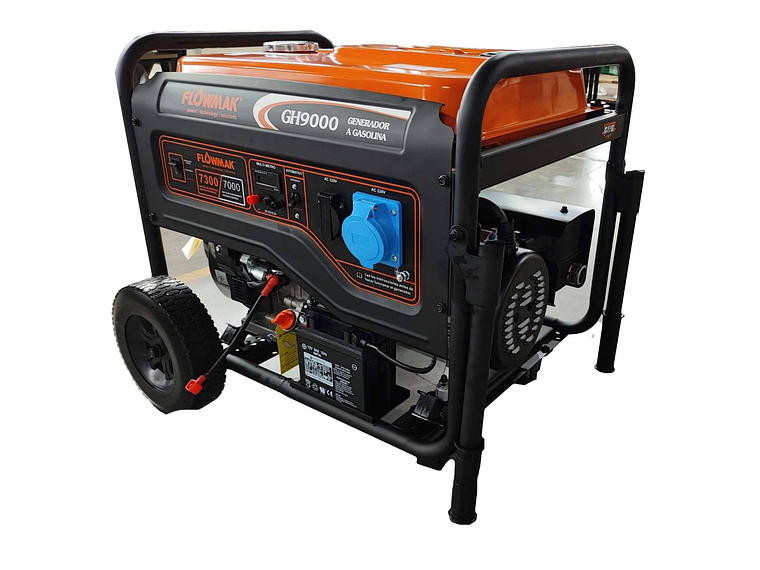 GENERADOR ELÉCTRICO FLOWMAK GH9000E 7500 W (7.5 KW) 220 V A GASOLINA 1