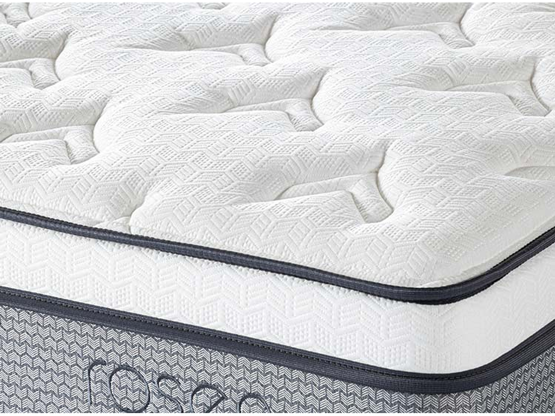 JUEGO DE DORMITORIO ROSEN CAMA EUROPEA INDIE BN 2 PLAZAS AZUL + SET RACHEL 6