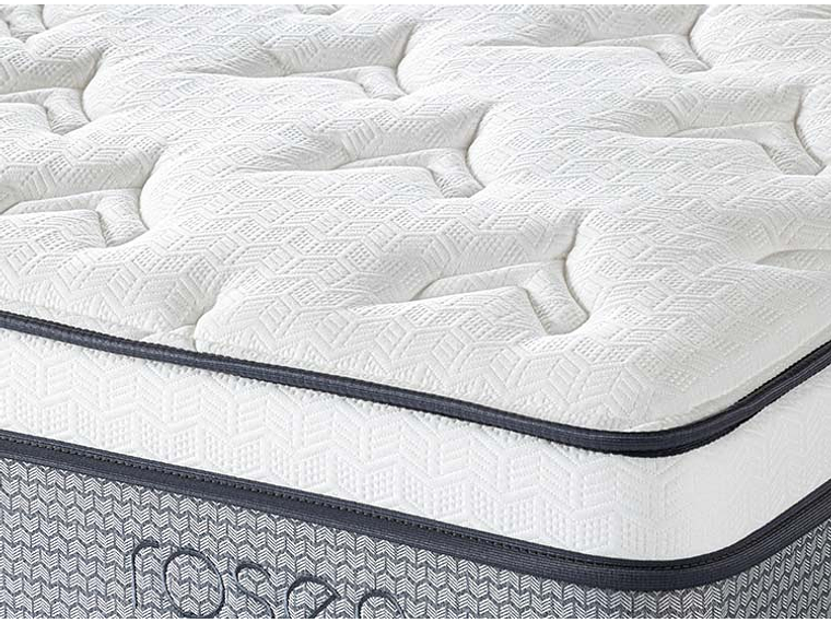 JUEGO DE DORMITORIO ROSEN CAMA EUROPEA INDIE BN 2 PLAZAS AZUL + SET RACHEL 6