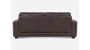 SOFÁ ROSEN ZEVIO 3 CUERPOS CUERO CAFÉ CHOCOLATE