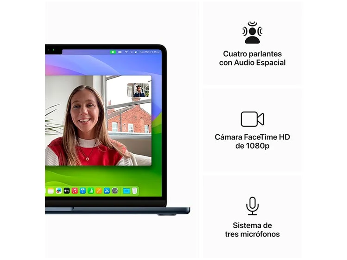 MACBOOK AIR M3 (CPU 8NUC Y GPU 10NUC) 16GB RAM 512GB SSD 13.6