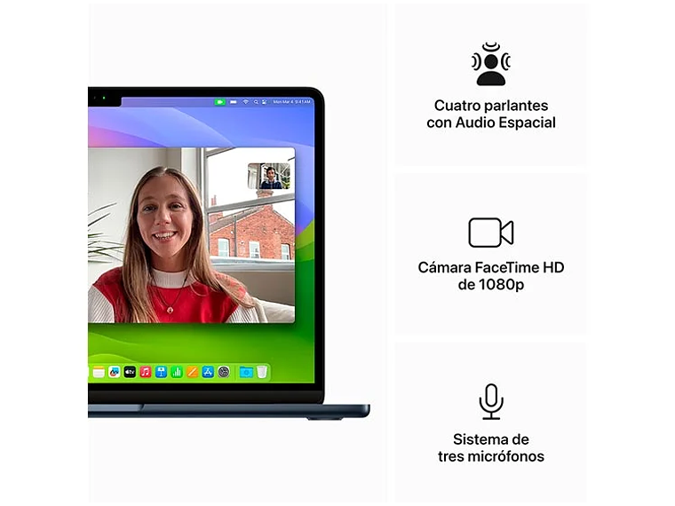 MACBOOK AIR M3 (CPU 8NUC Y GPU 10NUC) 16GB RAM 512GB SSD 13.6