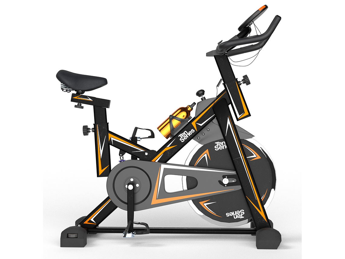 BICICLETA DE SPINNING TEN SERIES X4000 VOLANTE 120KG 3