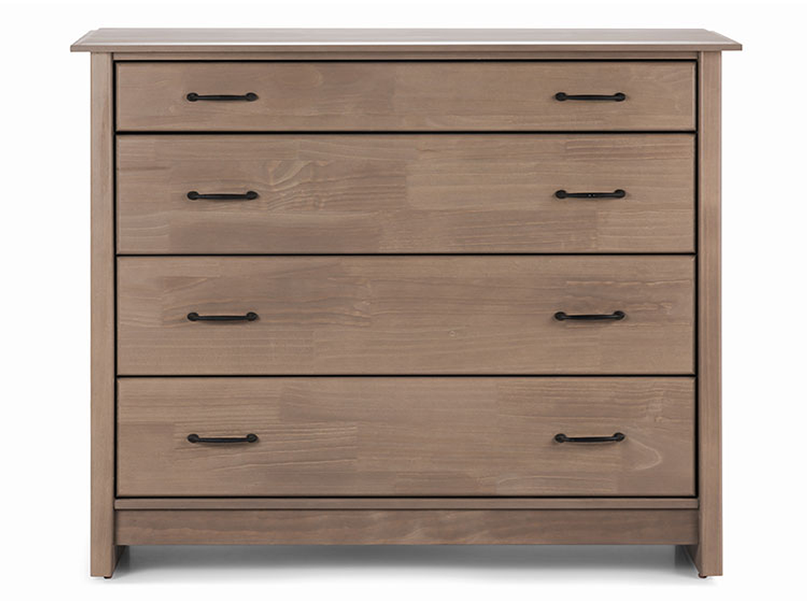 CÓMODA ROSEN HARLAND 4 CAJONES CAFÉ CLARO 1