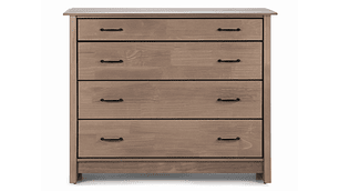 CÓMODA ROSEN HARLAND 4 CAJONES CAFÉ CLARO