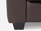 SOFÁ ROSEN ZEVIO 3 CUERPOS CUERO CAFÉ CHOCOLATE - Miniatura 5