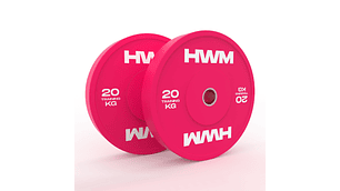Par Bumper Plates Pink Color 20kg | HWM®