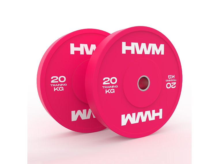 Par Bumper Plates Pink Color 20kg | HWM® 1