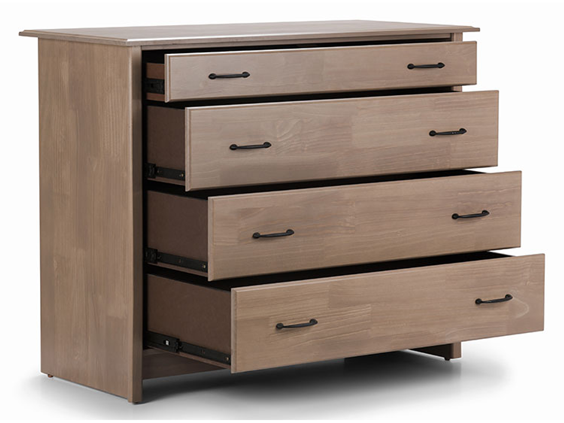 CÓMODA ROSEN HARLAND 4 CAJONES CAFÉ CLARO 3