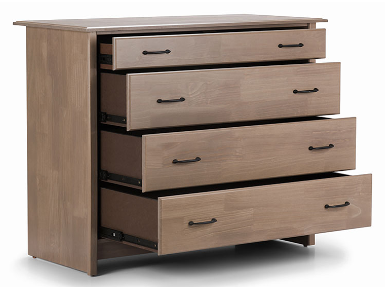 CÓMODA ROSEN HARLAND 4 CAJONES CAFÉ CLARO 3