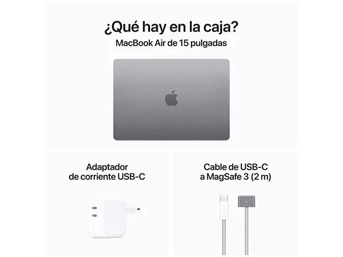 MACBOOK AIR M3 (CPU 8NUC Y GPU 10NUC) 16GB RAM 256GB SSD 15.3