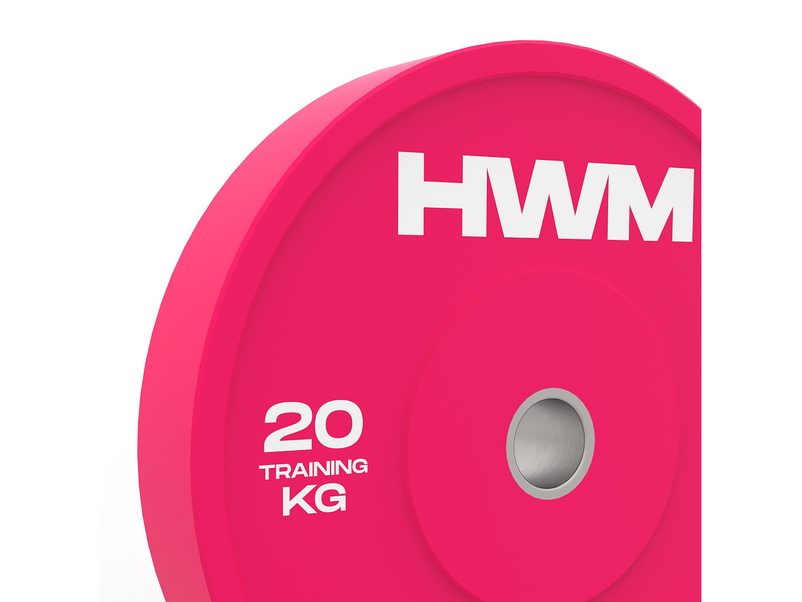 Par Bumper Plates Pink Color 20kg | HWM® 2