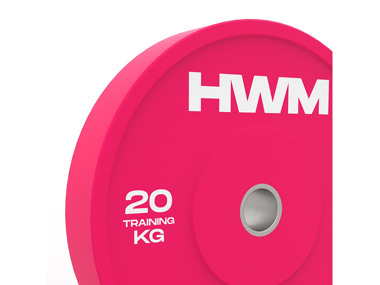 Par Bumper Plates Pink Color 20kg | HWM® 2