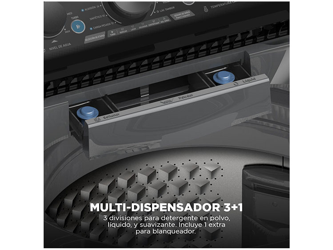 LAVADORA CARGA SUPERIOR MIDEA MA500W210 21KG GRIS 10