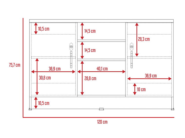 ESTANTE TUHOME HOME 4 REPISAS NEGRO 2