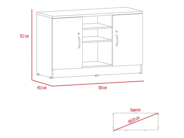 ESTANTE TUHOME HOME 4 REPISAS NEGRO 3