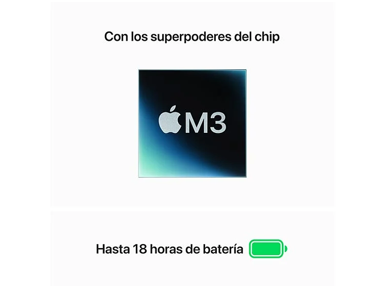 MACBOOK AIR M3 (CPU 8NUC Y GPU 10NUC) 16GB RAM 256GB SSD 15.3