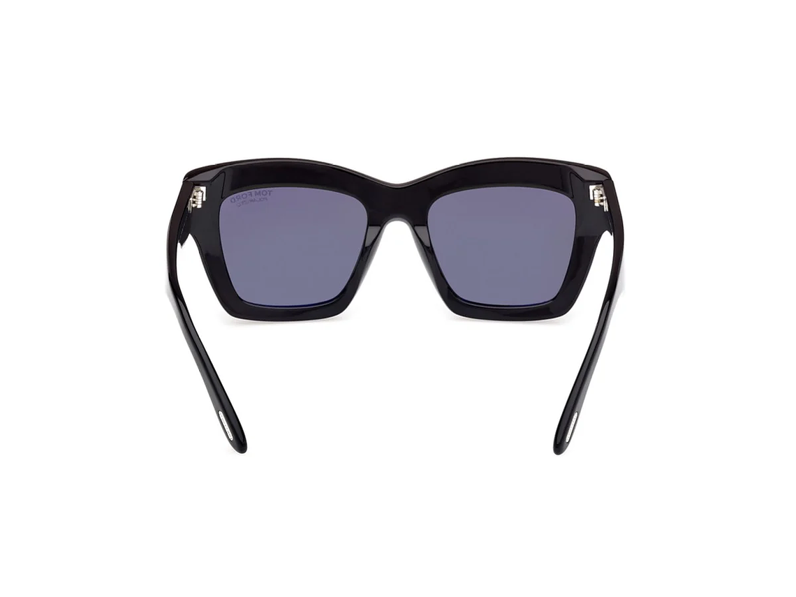 LENTES DE SOL LUNA NEGRO BRILLANTE POLARIZADOS TOM FORD 6