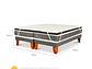DUPLEX CAMA EUROPEA CIC ORTOPEDIC 1PL + TOPPER PREMIUM + CUBRE COLCHÓN - Miniatura 3