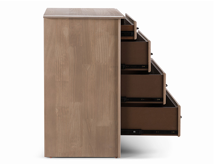 CÓMODA ROSEN HARLAND 4 CAJONES CAFÉ CLARO 5