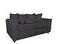 JUEGO DE LIVING DANTE 311 SOFA RESORTES Y SILLONES TIPO SITIAL COLOR GRIS MARENGO - Miniatura 2