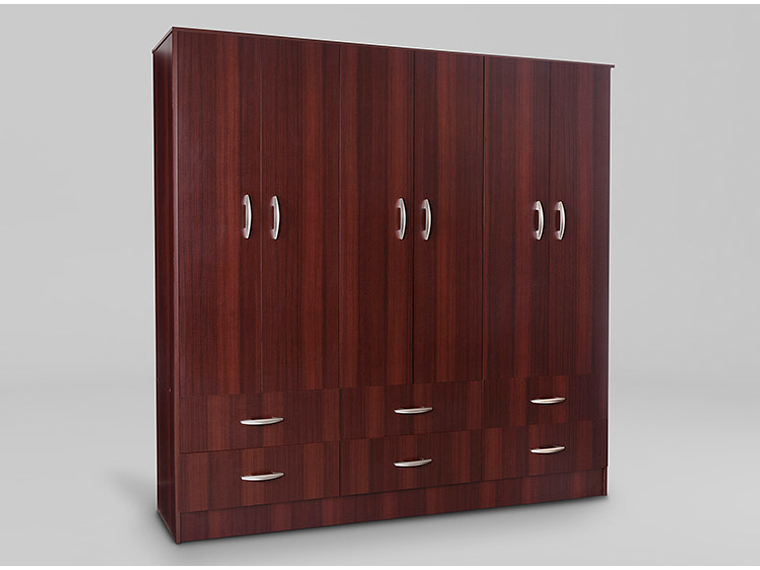 CLOSET CIC MAIPO 6 PUERTAS / 6 CAJONES 180 CM WENGUE 1