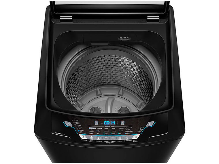 LAVADORA CARGA SUPERIOR FENSA PREMIUM CARE 21 21KG NEGRO 8