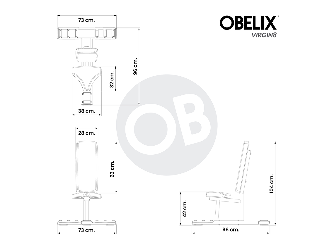 Banco Vertical V8 Series | Obelix 3