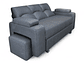 SOFA CAMA FUNCIONAL 2PZ DECO POUF LINO GRIS - Miniatura 1
