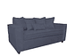 JUEGO DE LIVING DANTE 311 SOFA RESORTES Y SILLONES TIPO SITIAL COLOR GRIS MARENGO - Miniatura 4