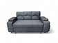 SOFA CAMA FUNCIONAL 2PZ DECO POUF LINO GRIS - Miniatura 2