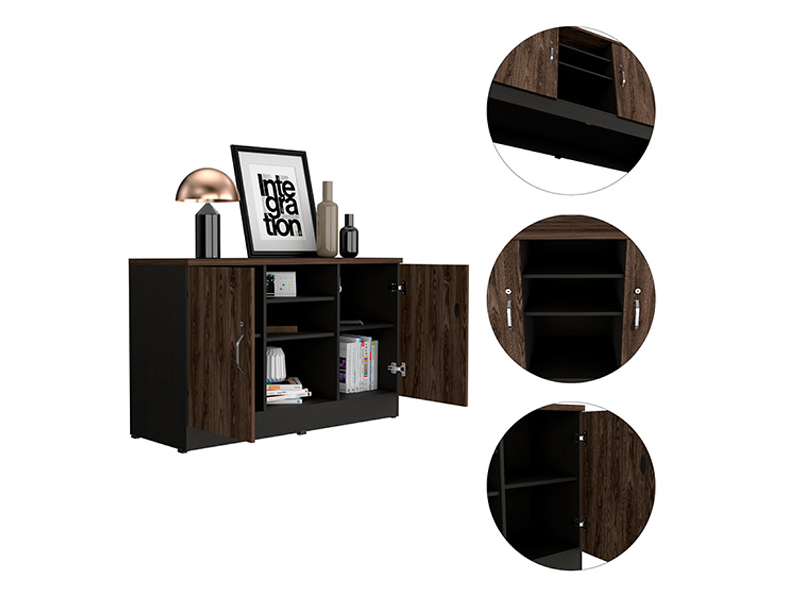 ESTANTE TUHOME HOME 4 REPISAS NEGRO 9