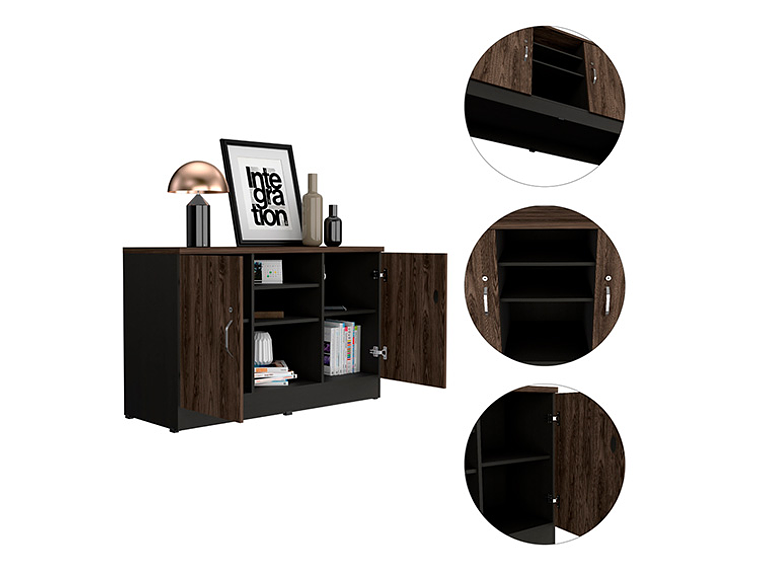 ESTANTE TUHOME HOME 4 REPISAS NEGRO 9