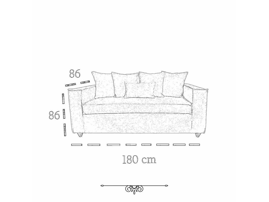 JUEGO DE LIVING DANTE 311 SOFA RESORTES Y SILLONES TIPO SITIAL COLOR GRIS MARENGO 6