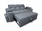 SOFA CAMA FUNCIONAL 2PZ DECO POUF LINO GRIS - Miniatura 4