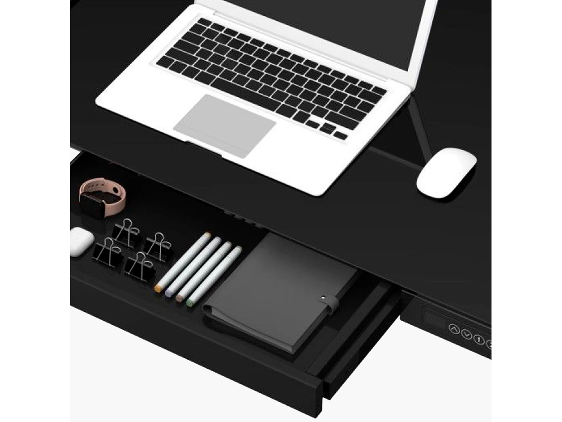 ESCRITORIO FORM DESIGN HOME OFFICE COSMO ELÉCTRICO NEGRO ACERO 5