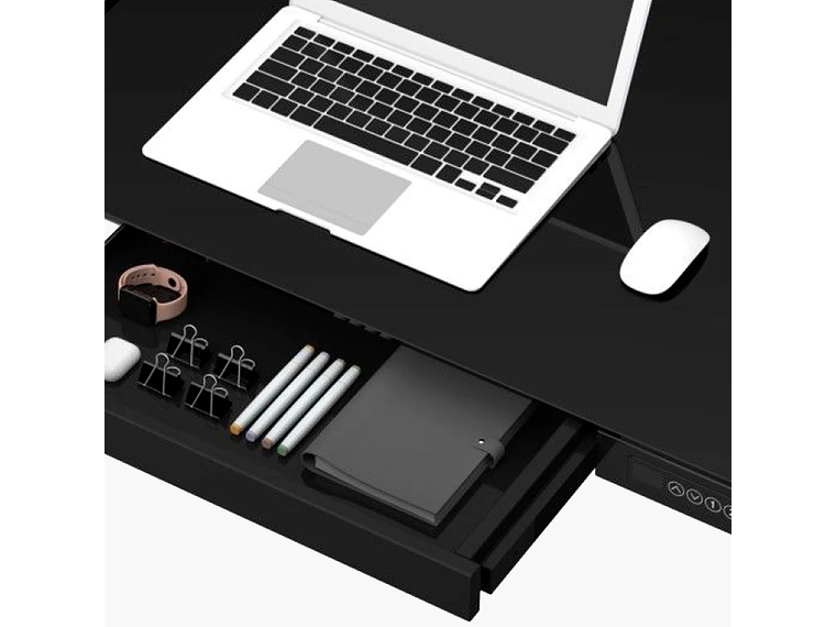 ESCRITORIO FORM DESIGN HOME OFFICE COSMO ELÉCTRICO NEGRO ACERO 5