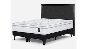 JUEGO DE DORMITORIO ROSEN CAMA EUROPEA ART 4 SÚPER KING GRAFITO + RESPALDO NOLITA