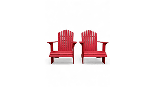 PACK 2 SILLAS ADIRONDACK TAIKKEE COLOR ROJO