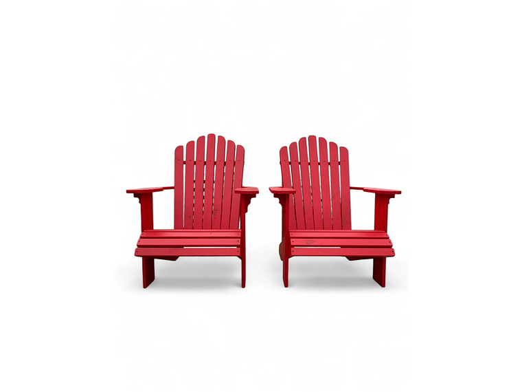 PACK 2 SILLAS ADIRONDACK TAIKKEE COLOR ROJO 1