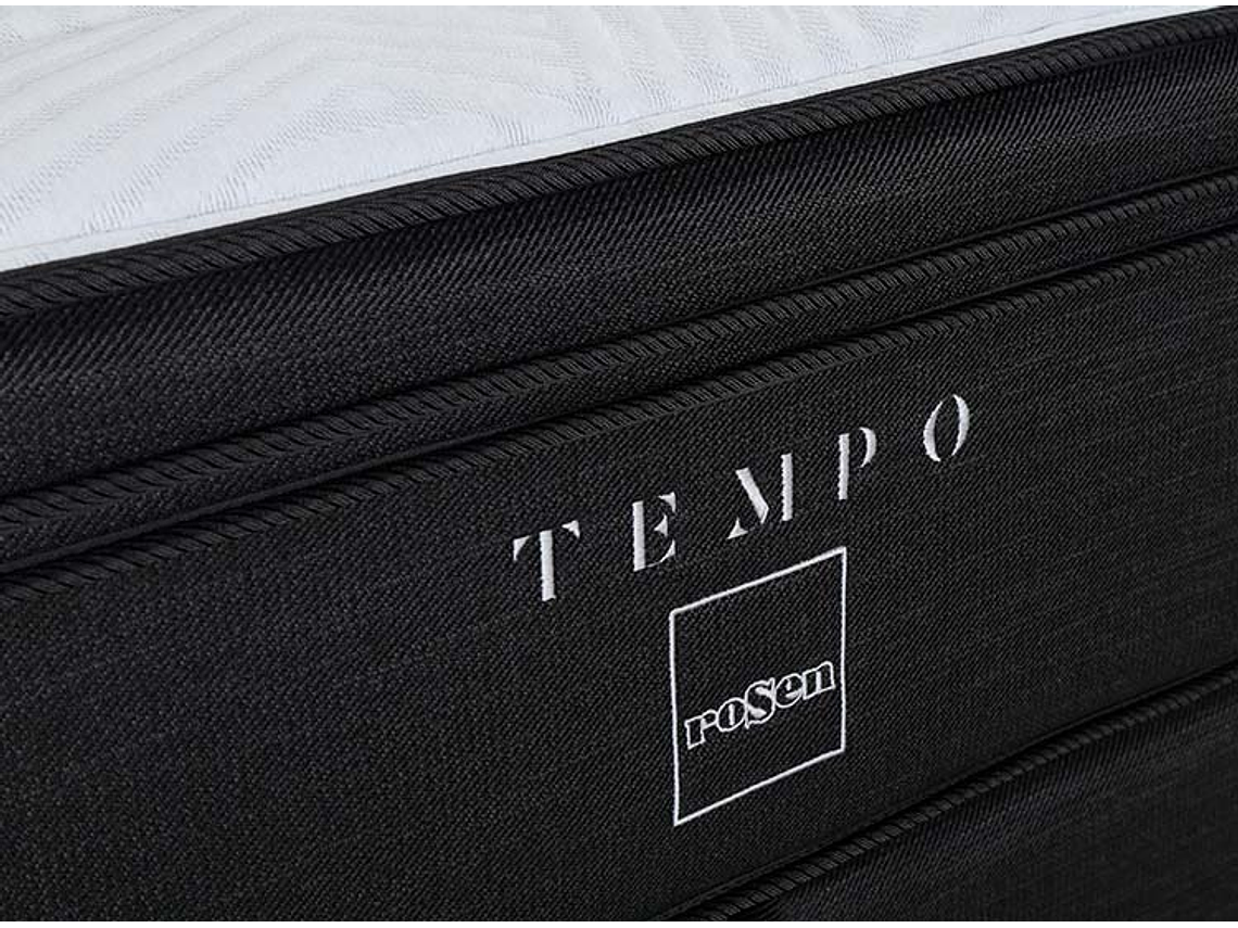 BOX SPRING ROSEN TEMPO BD 2 PL + ALMOHADAS EXTRA 7