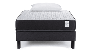 JUEGO DE DORMITORIO ROSEN CAMA EUROPEA WAVE 1 PLAZA + ALMOHADAS