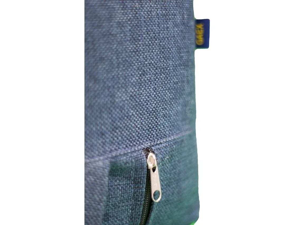 SOFÁ GAEX ESPUMA LINO AZUL CAMA 2