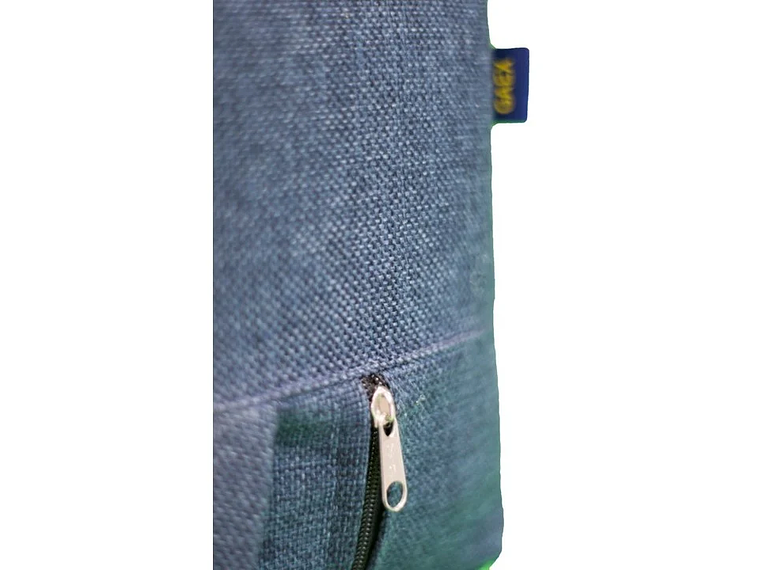 SOFÁ GAEX ESPUMA LINO AZUL CAMA 2