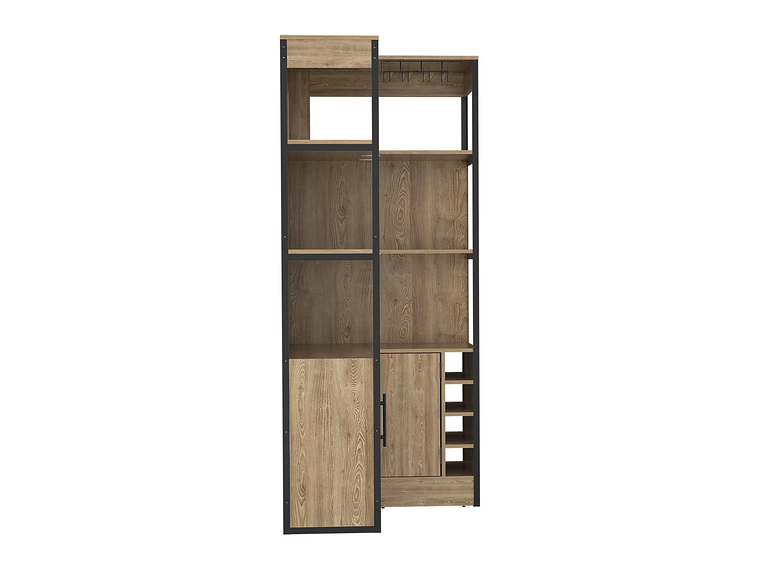 BAR ESQUINERO BOTELLEROS Y PORTACOPAS FM-005C CAFÉ CLARO 4