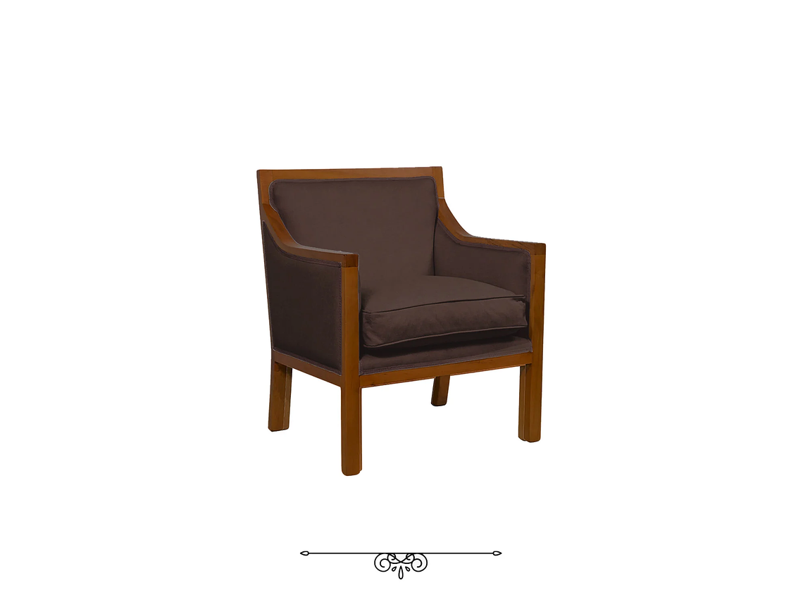 JUEGO DE LIVING DANTE 311 SOFA RESORTES Y SILLONES TIPO SITIAL COLOR CAFE 2