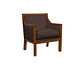JUEGO DE LIVING DANTE 311 SOFA RESORTES Y SILLONES TIPO SITIAL COLOR CAFE - Miniatura 2