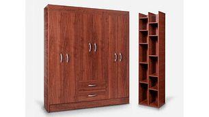 SET CIC CLOSET TRANCURA + LIBRERO SUCRE